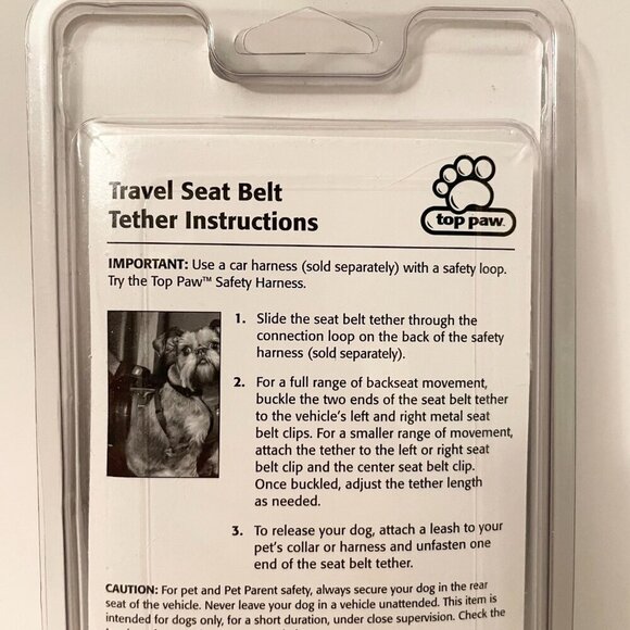 Top Paw Travel Seat Belt Tether for Dog - Picture 6 of 13